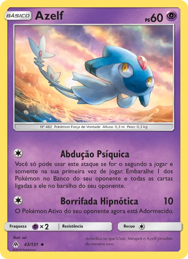 Carta Azelf, número 43/131 da coleção Luz Proibida