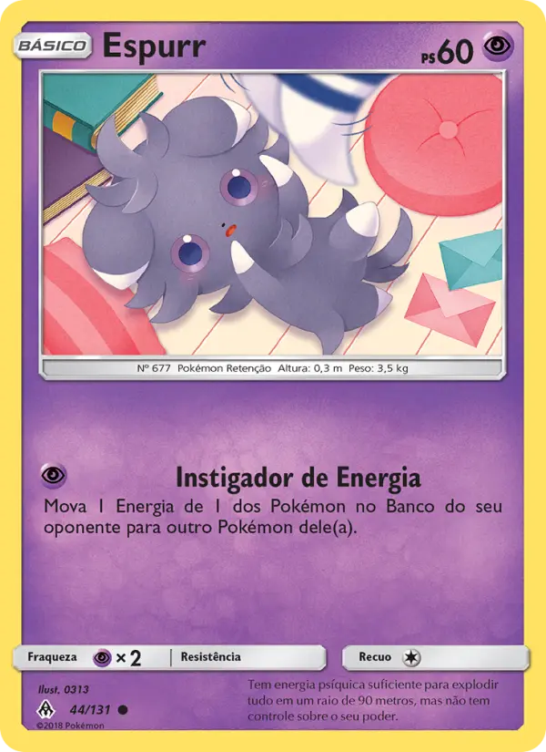 Carta Espurr, número 44/131 da coleção Luz Proibida