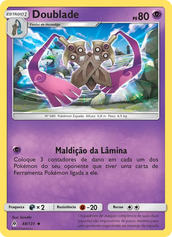 Carta Doublade, número 48/131 da coleção Luz Proibida