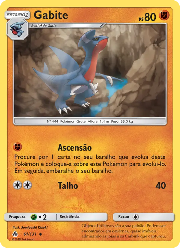 Carta Gabite, número 61/131 da coleção Luz Proibida