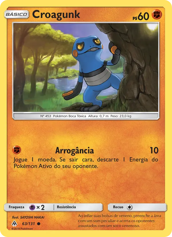 Carta Croagunk, número 63/131 da coleção Luz Proibida