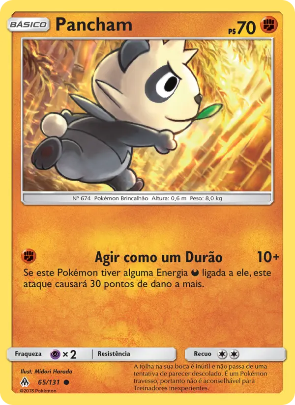 Carta Pancham, número 65/131 da coleção Luz Proibida