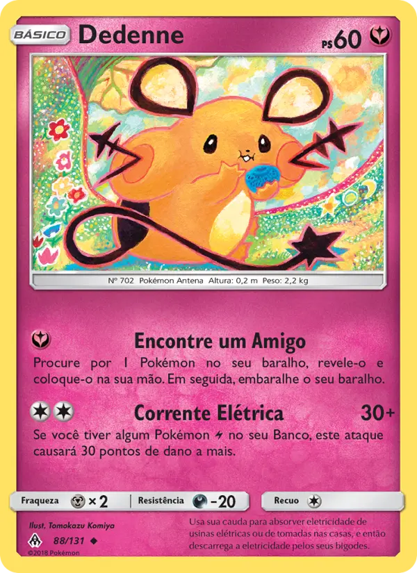 Carta Dedenne, número 88/131 da coleção Luz Proibida