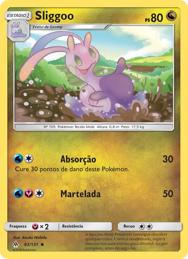 Carta Sliggoo, número 93/131 da coleção Luz Proibida