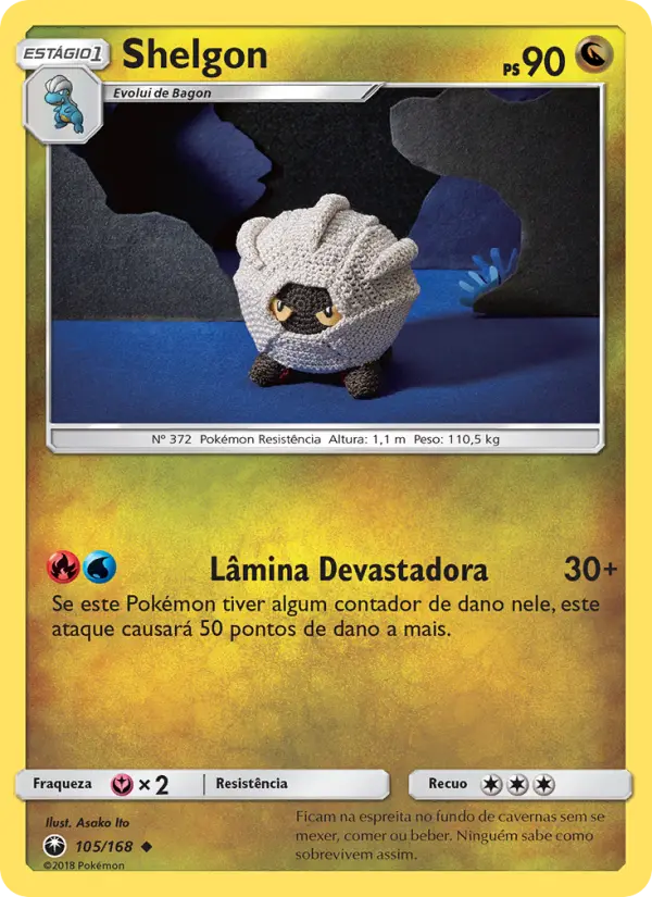 Carta Shelgon, número 105/168 da coleção Tempestade Celestial