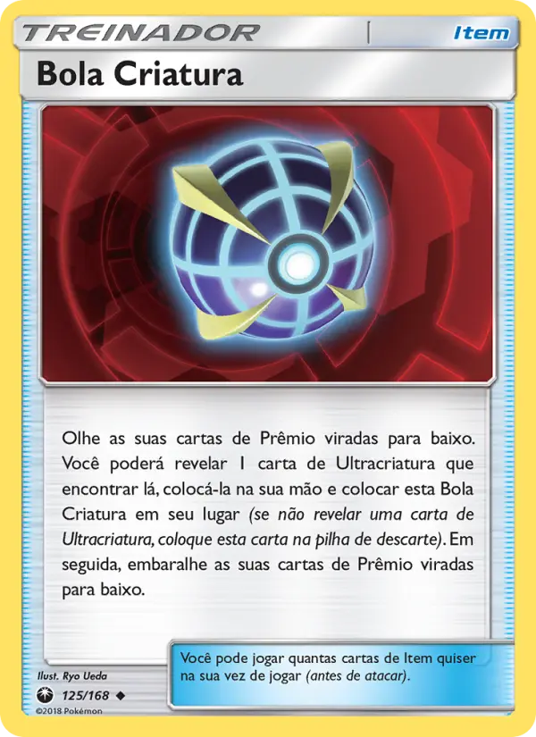 Carta Bola Criatura, número 125/168 da coleção Tempestade Celestial