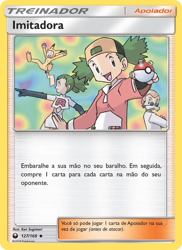 Carta Imitadora, número 127/168 da coleção Tempestade Celestial