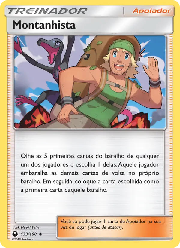 Carta Montanhista, número 133/168 da coleção Tempestade Celestial