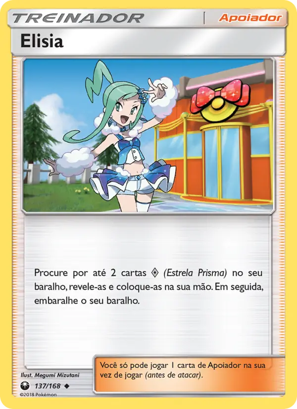 Carta Elisia, número 137/168 da coleção Tempestade Celestial