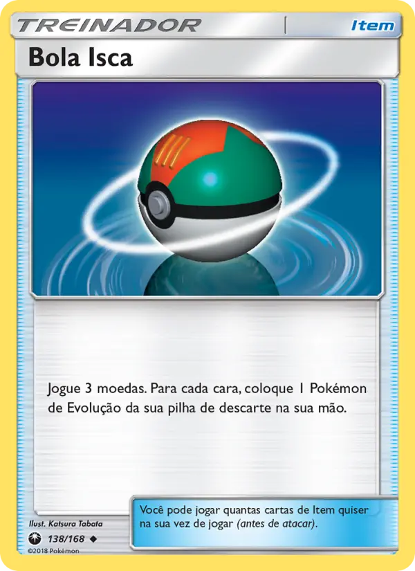 Carta Bola Isca, número 138/168 da coleção Tempestade Celestial
