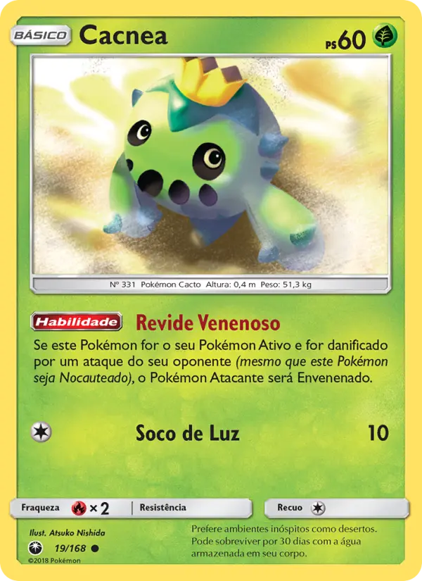 Carta Cacnea, número 19/168 da coleção Tempestade Celestial