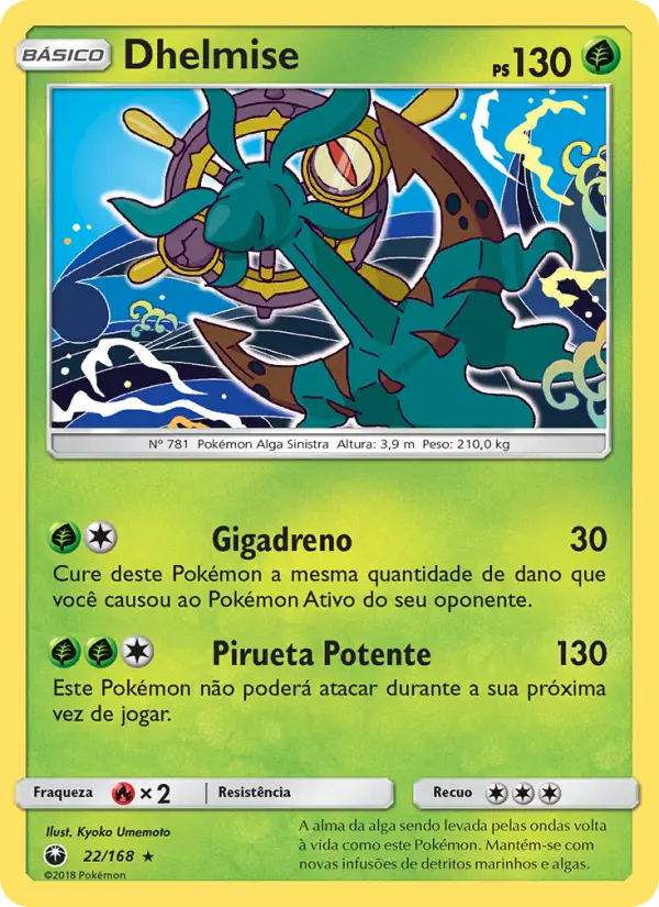 Carta Dhelmise, número 22/168 da coleção Tempestade Celestial