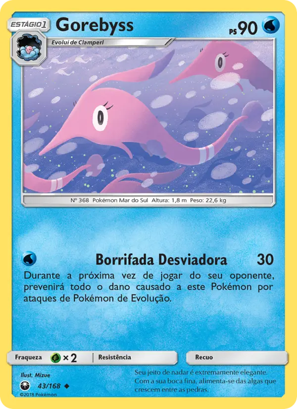 Carta Gorebyss, número 43/168 da coleção Tempestade Celestial