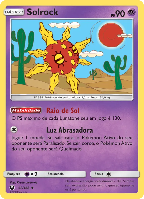 Carta Solrock, número 62/168 da coleção Tempestade Celestial