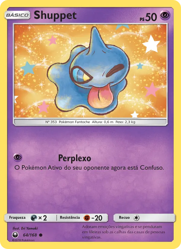 Carta Shuppet, número 64/168 da coleção Tempestade Celestial