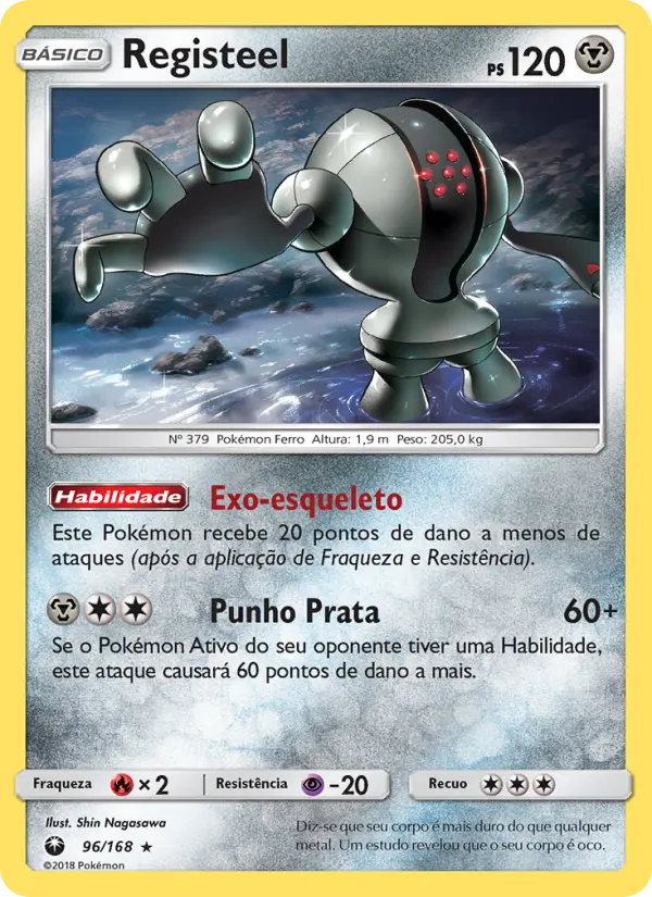 Carta Registeel, número 96/168 da coleção Tempestade Celestial
