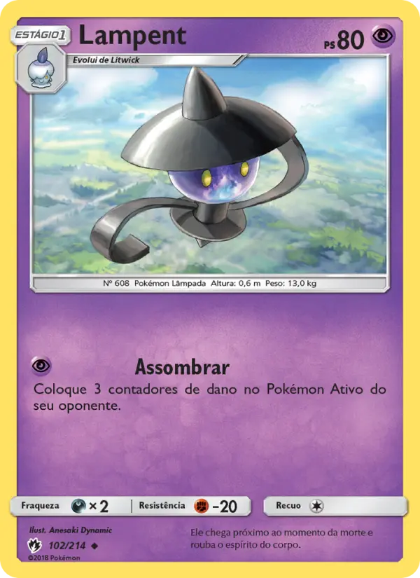 Carta Lampent, número 102/214 da coleção Trovões Perdidos