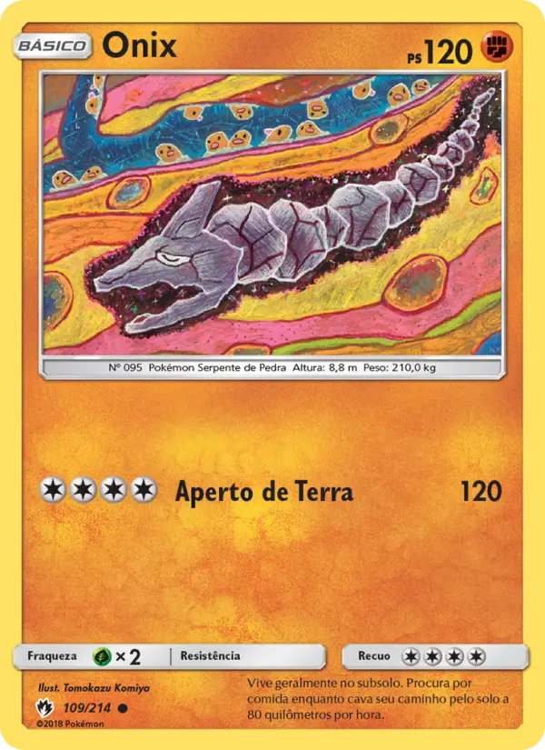 Carta Onix, número 109/214 da coleção Trovões Perdidos