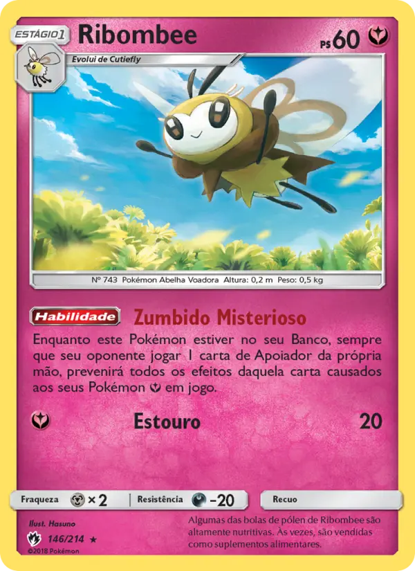 Carta Ribombee, número 146/214 da coleção Trovões Perdidos