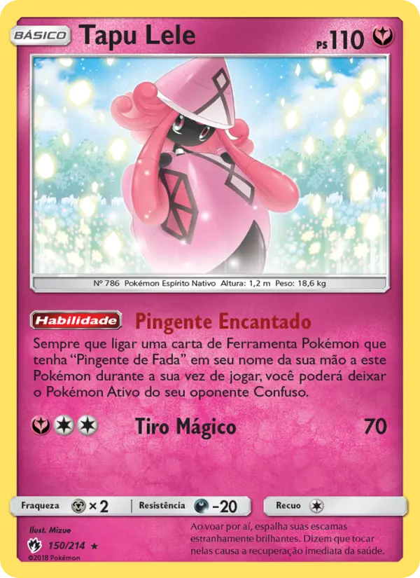 Carta Tapu Lele, número 150/214 da coleção Trovões Perdidos