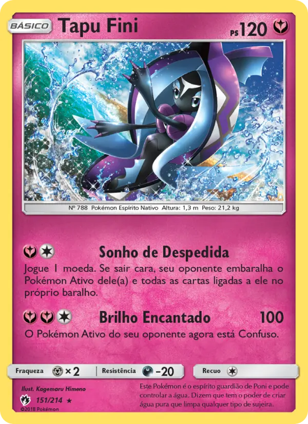 Carta Tapu Fini, número 151/214 da coleção Trovões Perdidos