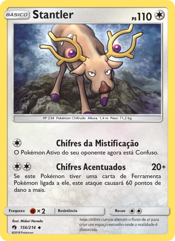 Carta Stantler, número 156/214 da coleção Trovões Perdidos