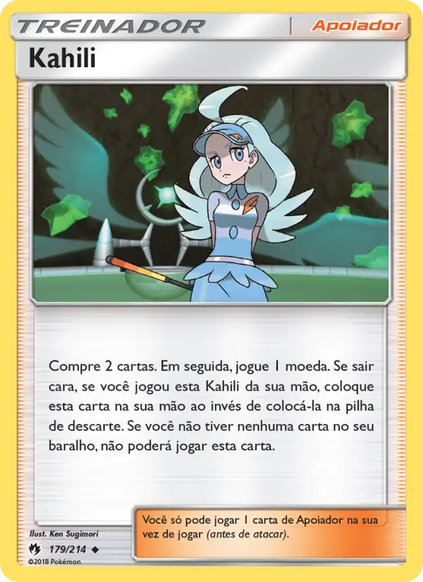 Carta Kahili, número 179/214 da coleção Trovões Perdidos