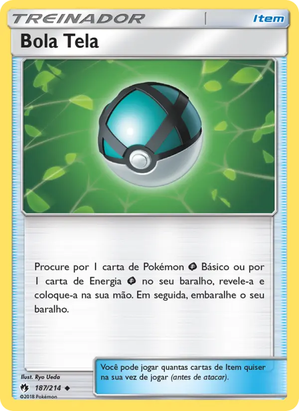 Carta Bola Tela, número 187/214 da coleção Trovões Perdidos