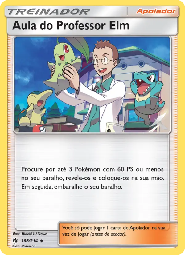 Carta Aula do Professor Elm, número 188/214 da coleção Trovões Perdidos
