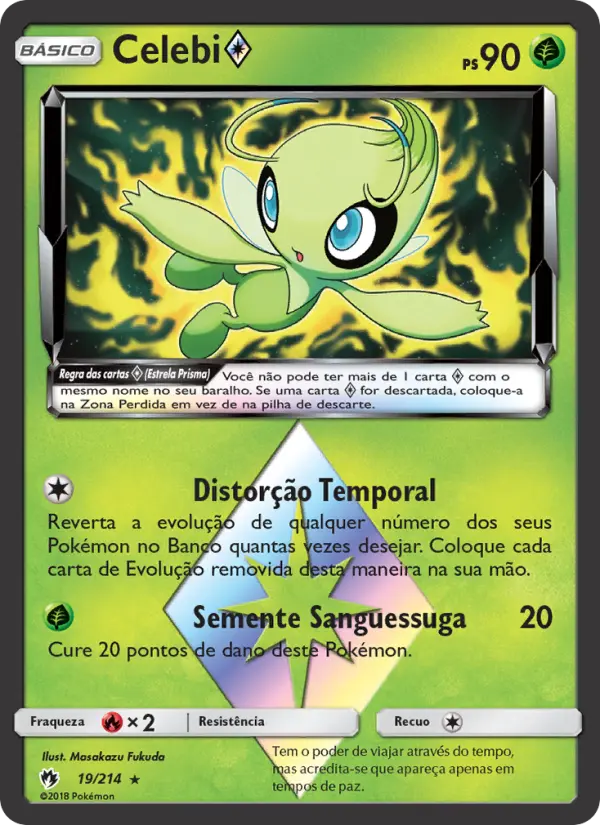 Carta Celebi ◇, número 19/214 da coleção Trovões Perdidos