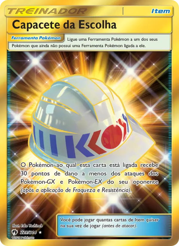 Carta Capacete da Escolha, número 229/214 da coleção Trovões Perdidos