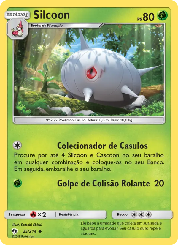 Carta Silcoon, número 25/214 da coleção Trovões Perdidos