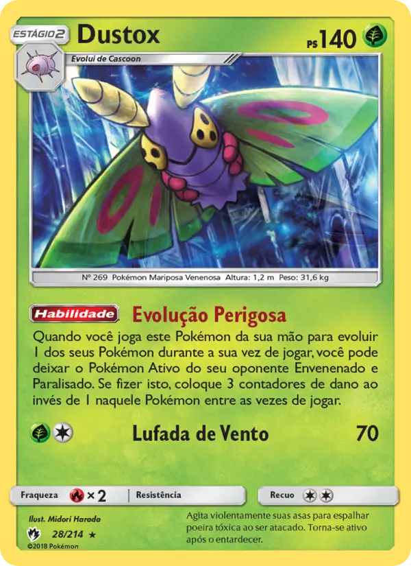 Carta Dustox, número 28/214 da coleção Trovões Perdidos