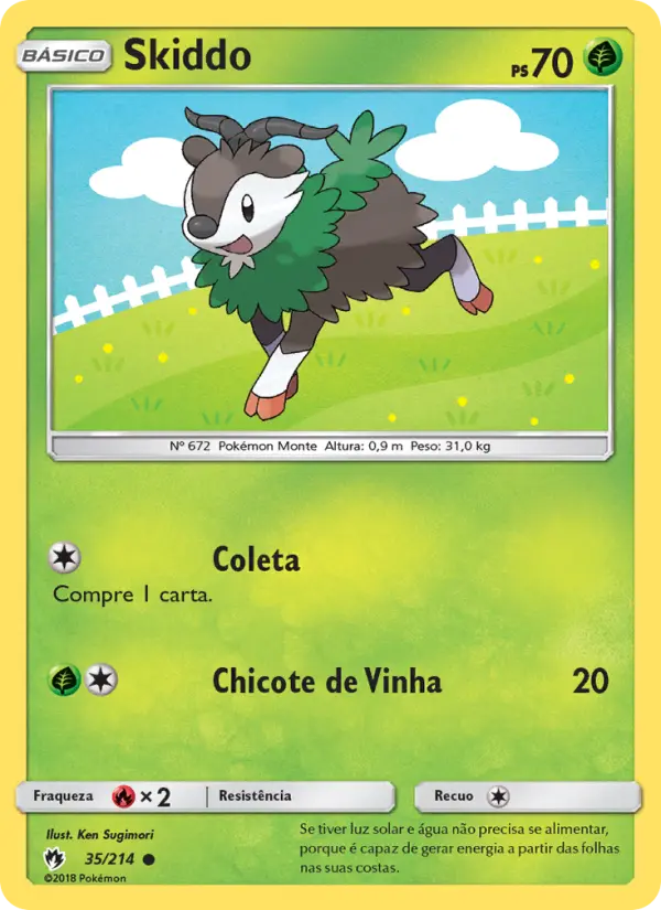 Carta Skiddo, número 35/214 da coleção Trovões Perdidos