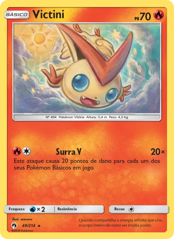 Carta Victini, número 49/214 da coleção Trovões Perdidos
