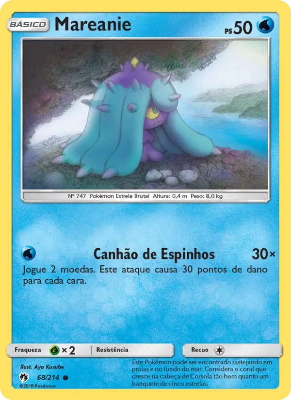 Carta Mareanie, número 68/214 da coleção Trovões Perdidos