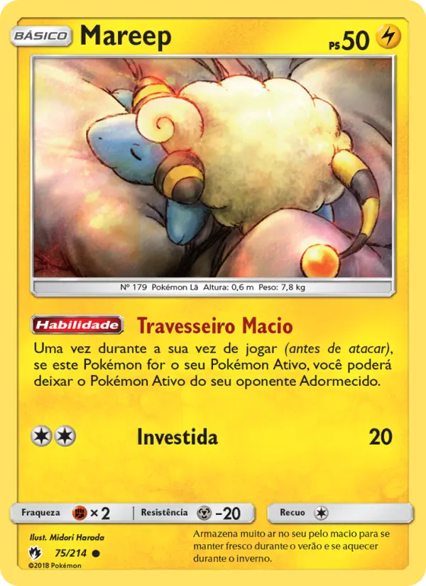 Carta Mareep, número 75/214 da coleção Trovões Perdidos