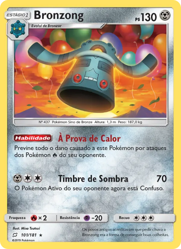 Carta Bronzong, número 101/181 da coleção União de Aliados