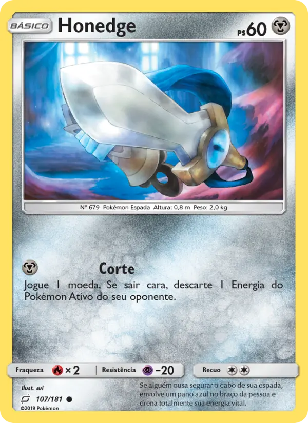 Carta Honedge, número 107/181 da coleção União de Aliados
