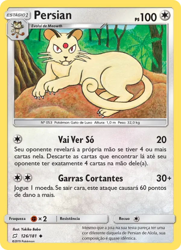 Carta Persian, número 126/181 da coleção União de Aliados
