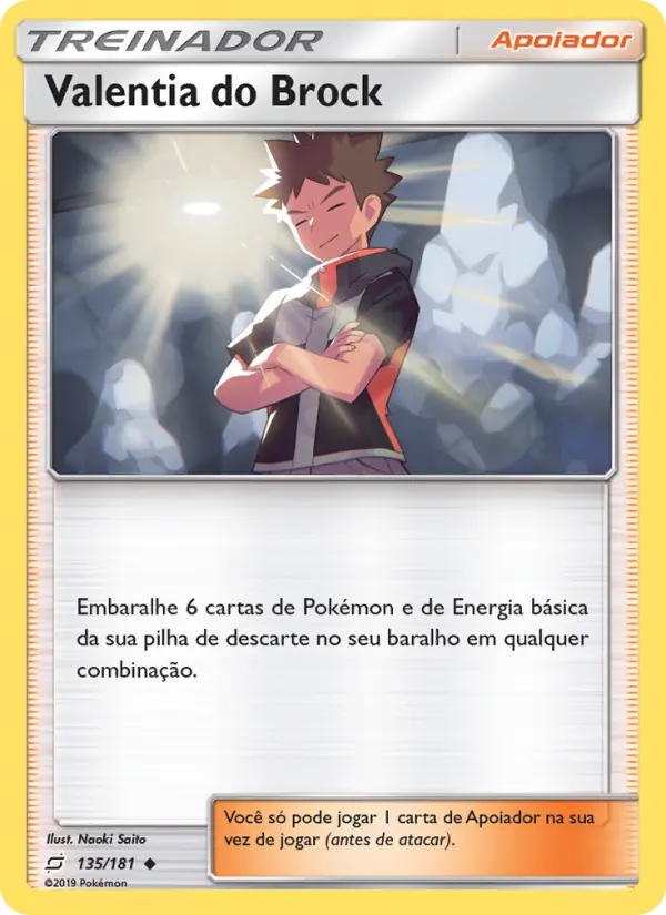 Carta Valentia do Brock, número 135/181 da coleção União de Aliados
