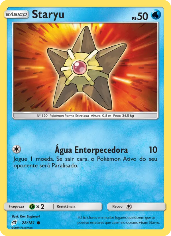 Carta Staryu, número 28/181 da coleção União de Aliados