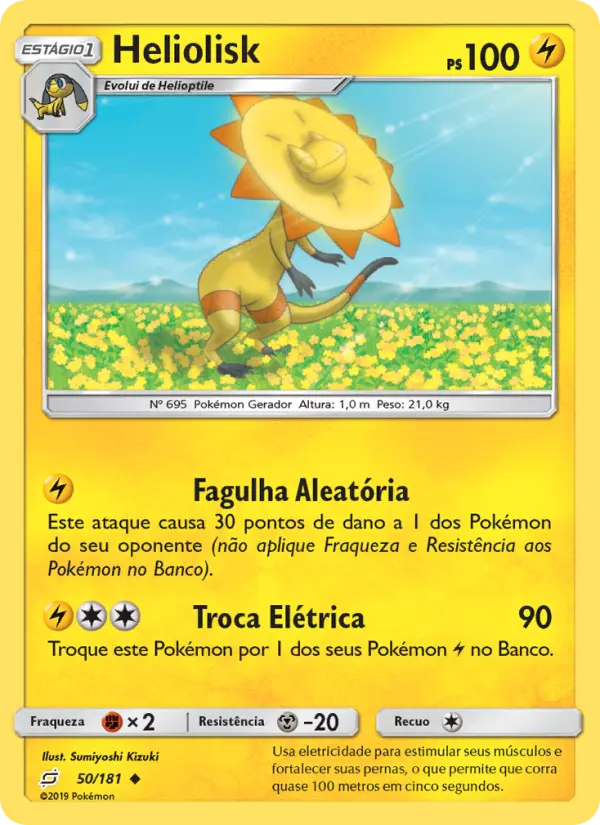 Carta Heliolisk, número 50/181 da coleção União de Aliados