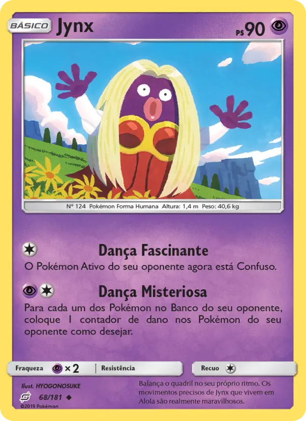 Carta Jynx, número 68/181 da coleção União de Aliados