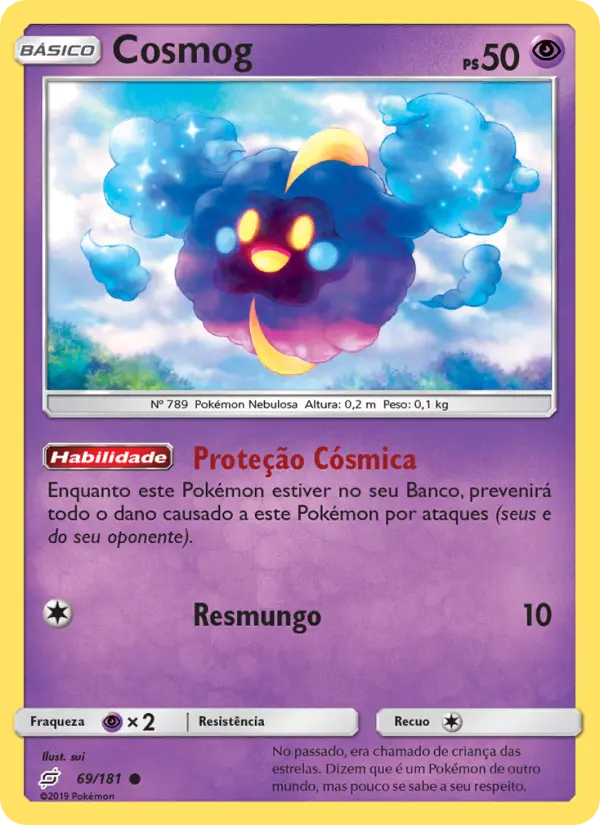 Carta Cosmog, número 69/181 da coleção União de Aliados
