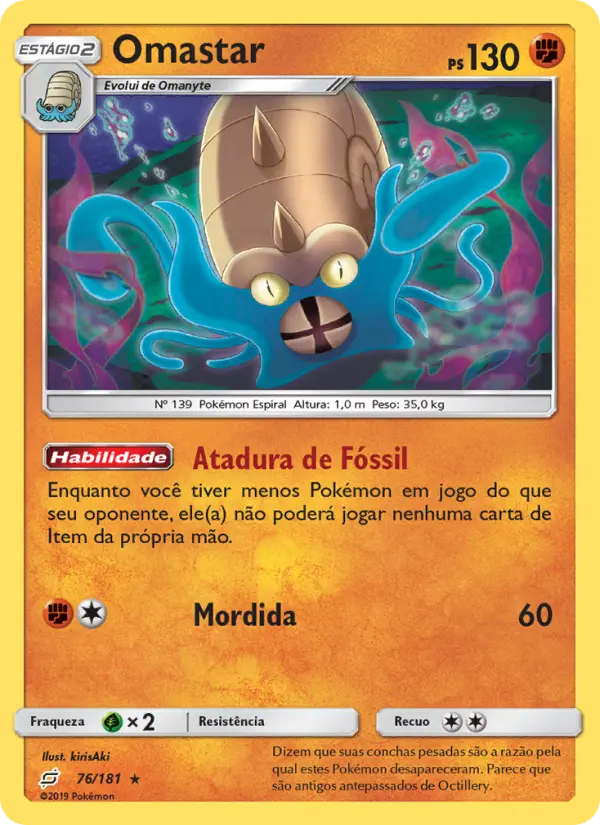 Carta Omastar, número 76/181 da coleção União de Aliados