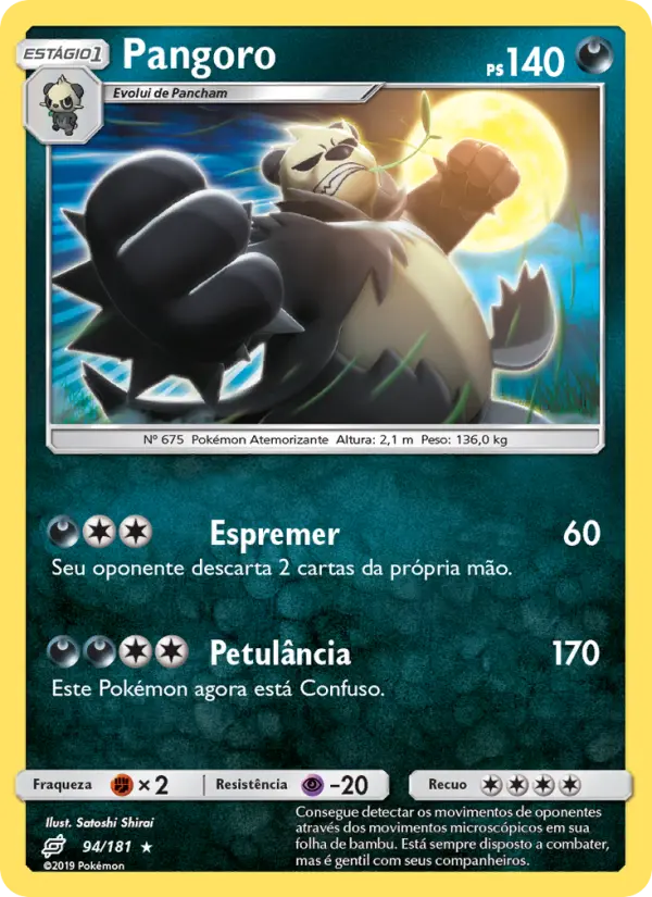 Carta Pangoro, número 94/181 da coleção União de Aliados