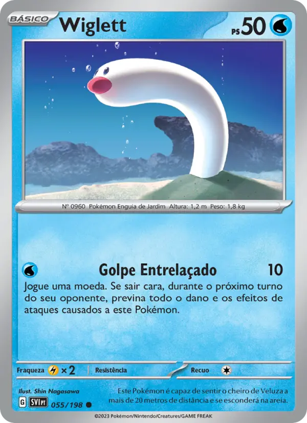 Carta Wiglett, número 055/198 da coleção Escarlate e Violeta