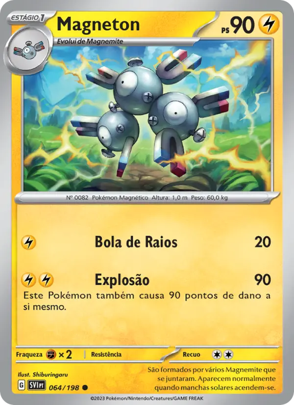 Carta Magneton, número 064/198 da coleção Escarlate e Violeta
