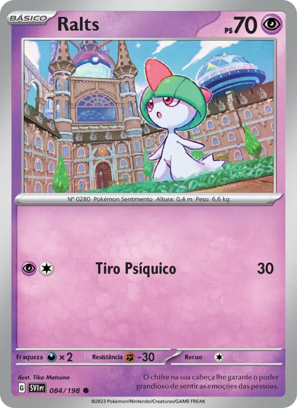 Carta Ralts, número 084/198 da coleção Escarlate e Violeta